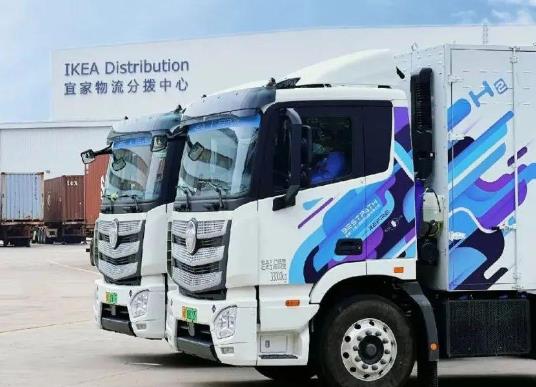 重塑協同北汽福田：宜家首批60輛氫能重卡投運！